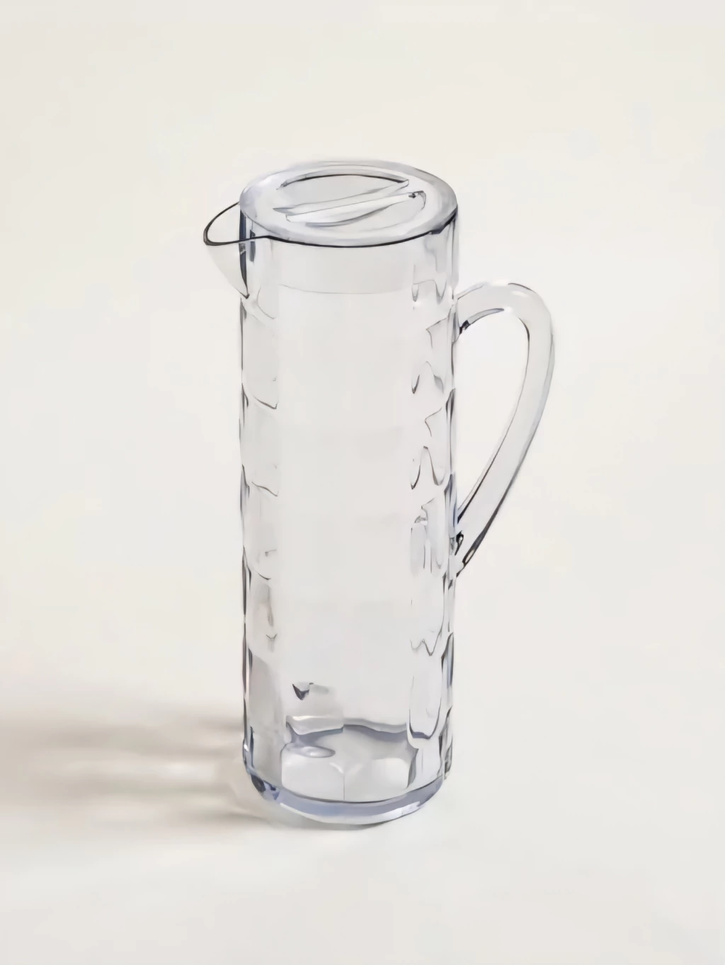 Jarra Cuadrillé transparente
