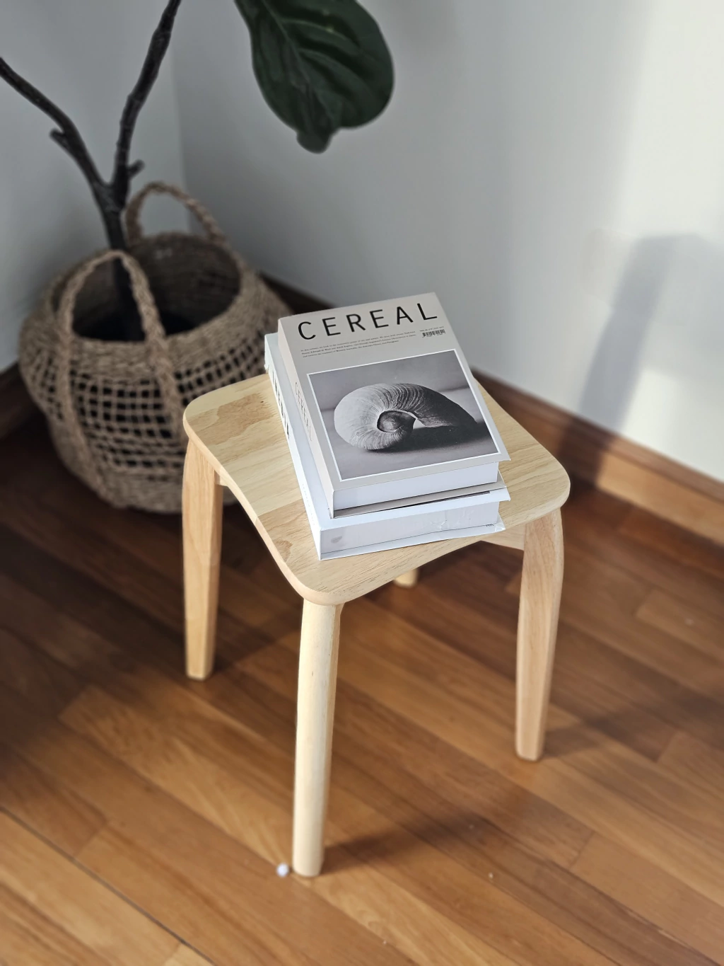 Taburete De Bamboo 29x29x44 cm