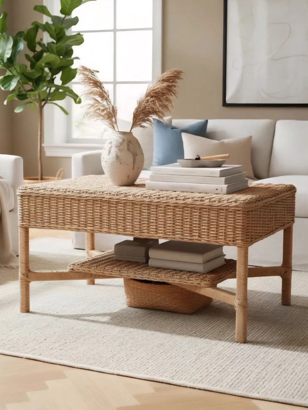 Mesa ratona de hilo kraft 80x40x40