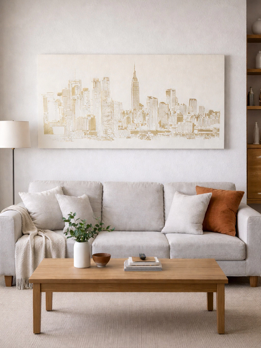 Cuadro Big New York Sepia 60x120 cm
