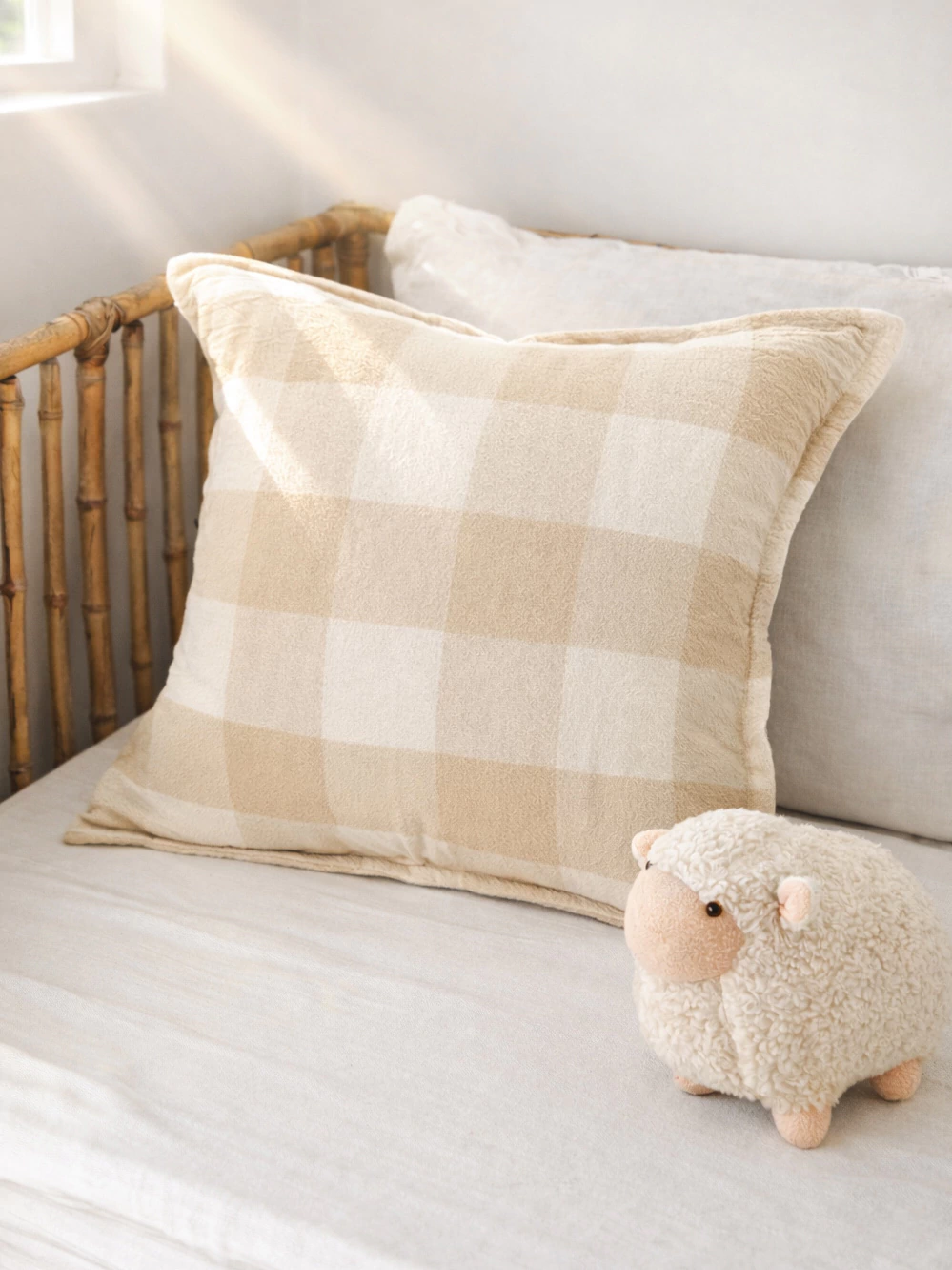Funda de almohadon cuadrille arena