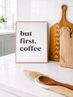 Cuadro But First Coffee 30x40 cm, foto 1 de 4