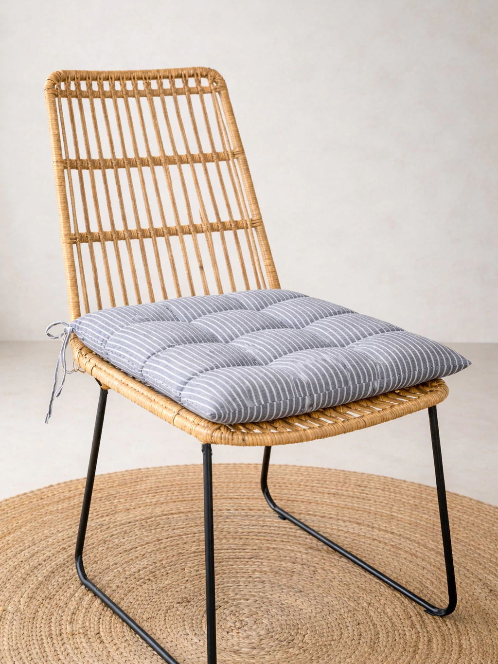 Almohadon Silla Rayado Gris