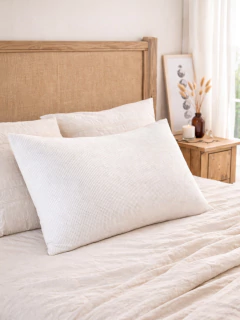 Funda de almohadon waffle 50x70 - off white, foto 1 de 3