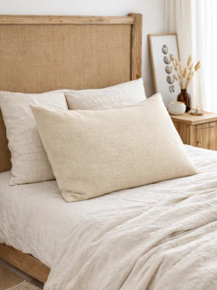 Funda de almohadon waffle 50x70 - Natural, foto 1 de 3