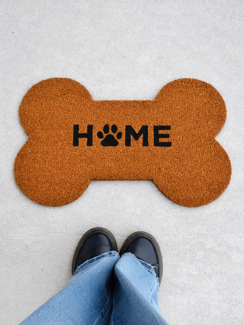 Felpudo de coco hueso home 40x60