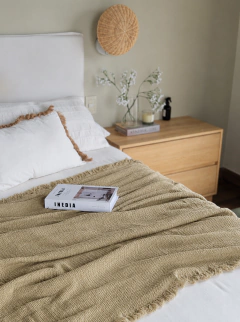 Manta Cotton Beige, foto 1 de 3