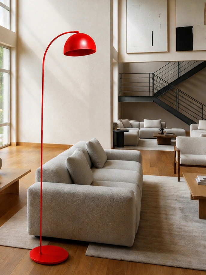 Lampara de Pie LP011 Rojo