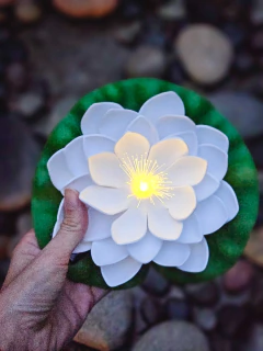 Flor de Loto Solar Flotante, foto 2 de 3