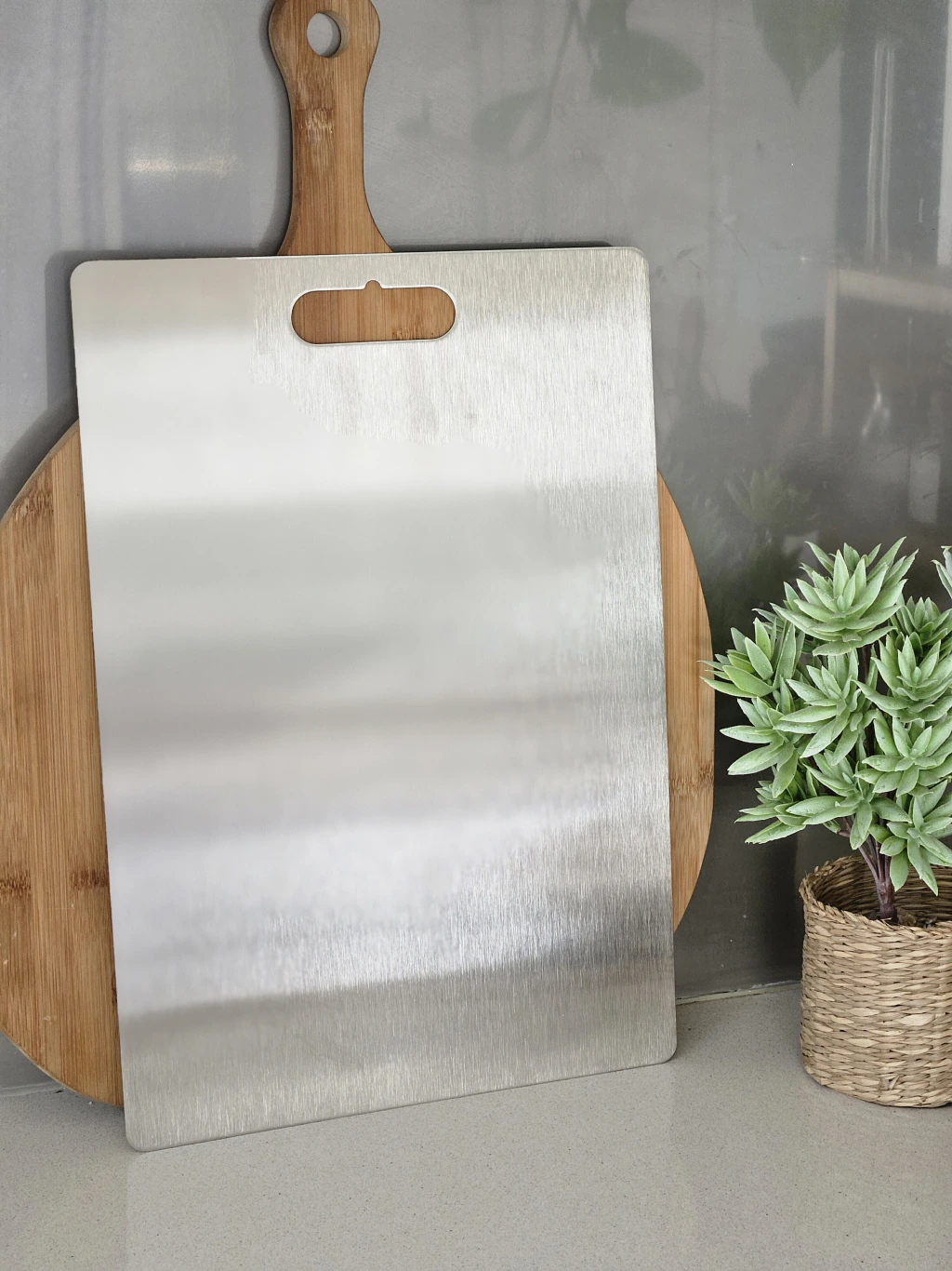 Tabla de acero para picar 28x40cm