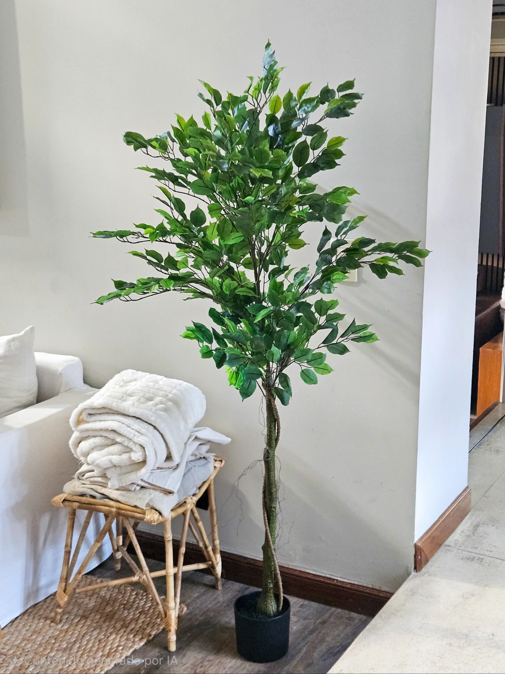 Planta Artificial Decorativa Arbol Ficus Benjamina 160 Cm