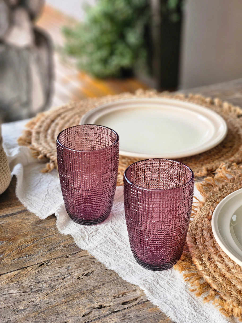 Set x6 Vaso alto Sara Purple