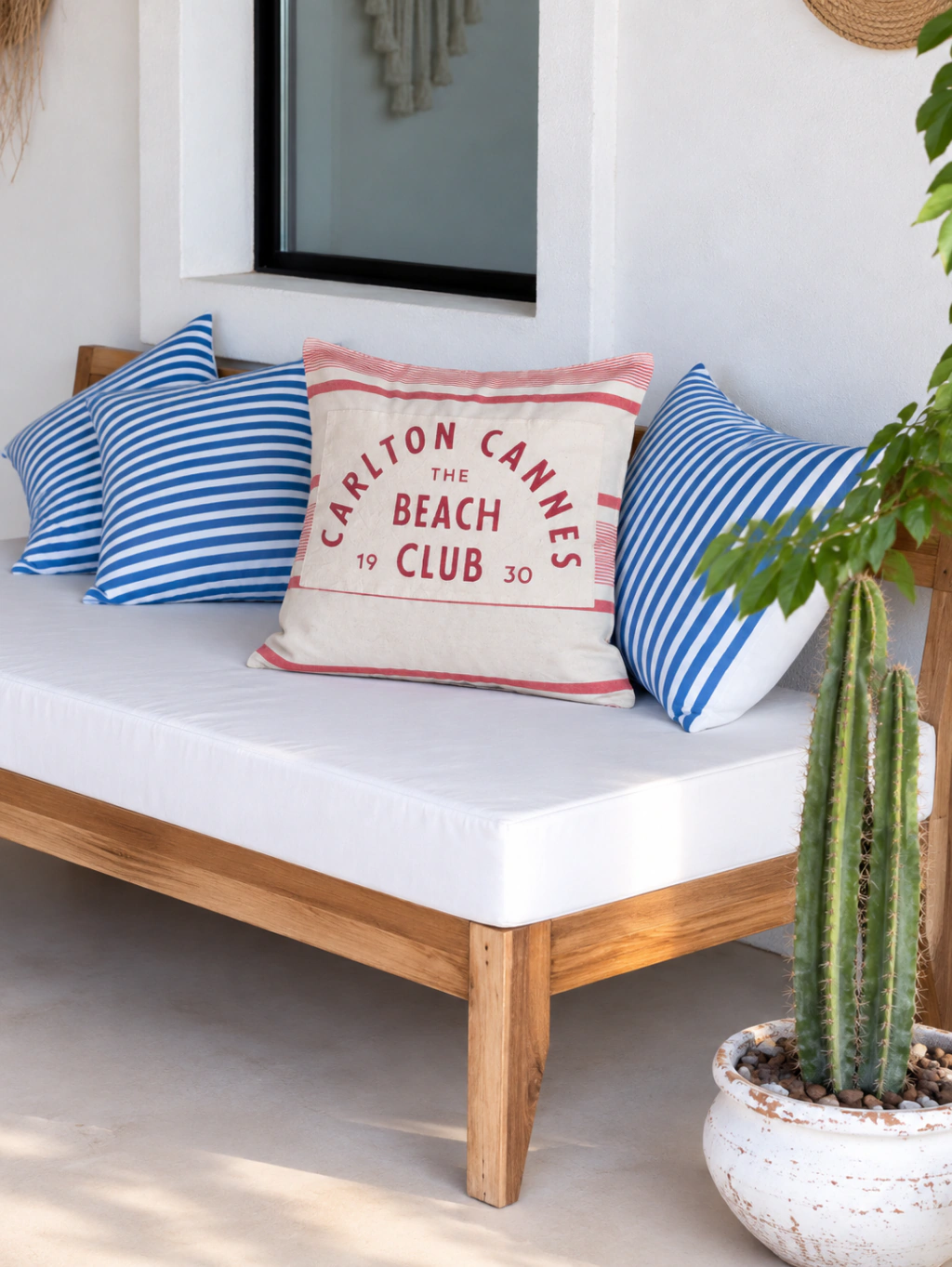 Funda de Almohadon 50x50 Carlton Beach Rojo
