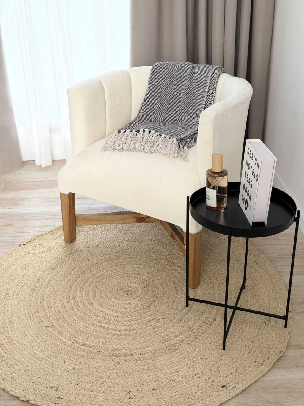 Sillon Gervasoni Tapizado Boucle Off White