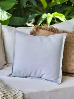 Funda de almohadon tussor gris perla (2 medidas), foto 1 de 3