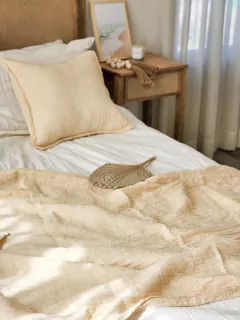 Pie de Cama Gasa - arena, foto 1 de 3