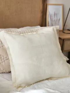 Funda de almohadon gasa 50x50- natural, foto 2 de 2