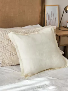 Funda de almohadon gasa 50x50- natural, foto 1 de 2