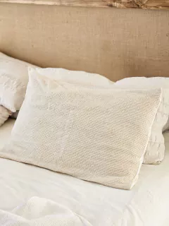 Funda de almohadon waffle 50x70 - Natural, foto 2 de 3