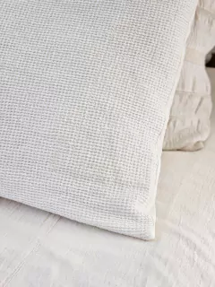 Funda de almohadon waffle 50x70 - off white, foto 2 de 3