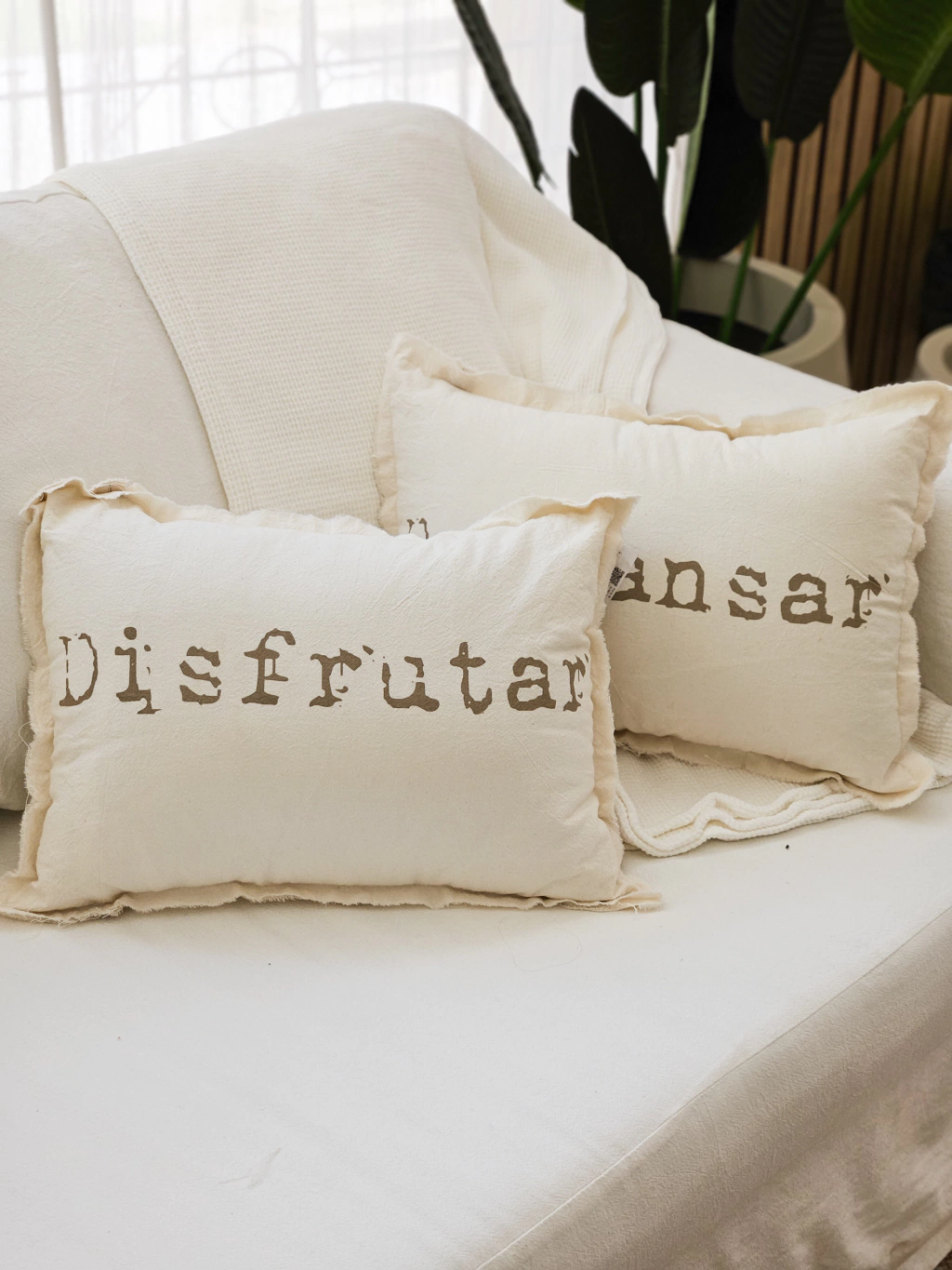 Pack x2 almohadones disfrutar descansar