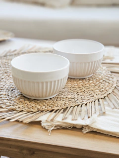 Bowl cane XL blanco