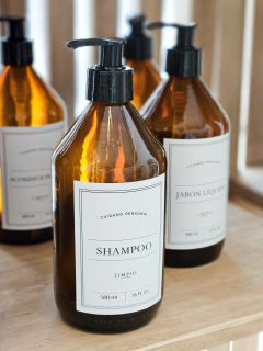 Dispenser Shampoo Etiqueta Blanca, foto 2 de 3