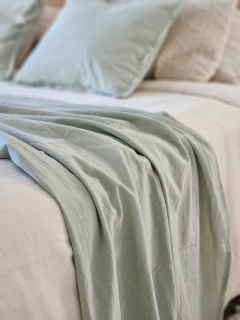 Pie de cama - verde malva, foto 2 de 3