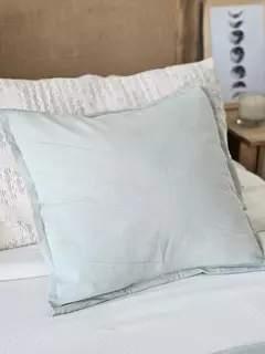 Funda de almohadon tussor verde malva (2 medidas), foto 2 de 3