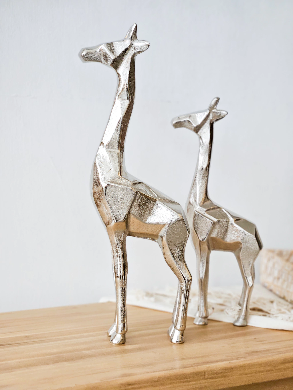 Adorno jirafa aluminio 30cm