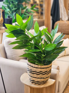 Planta artificial 4 varas con hojas 75cm
