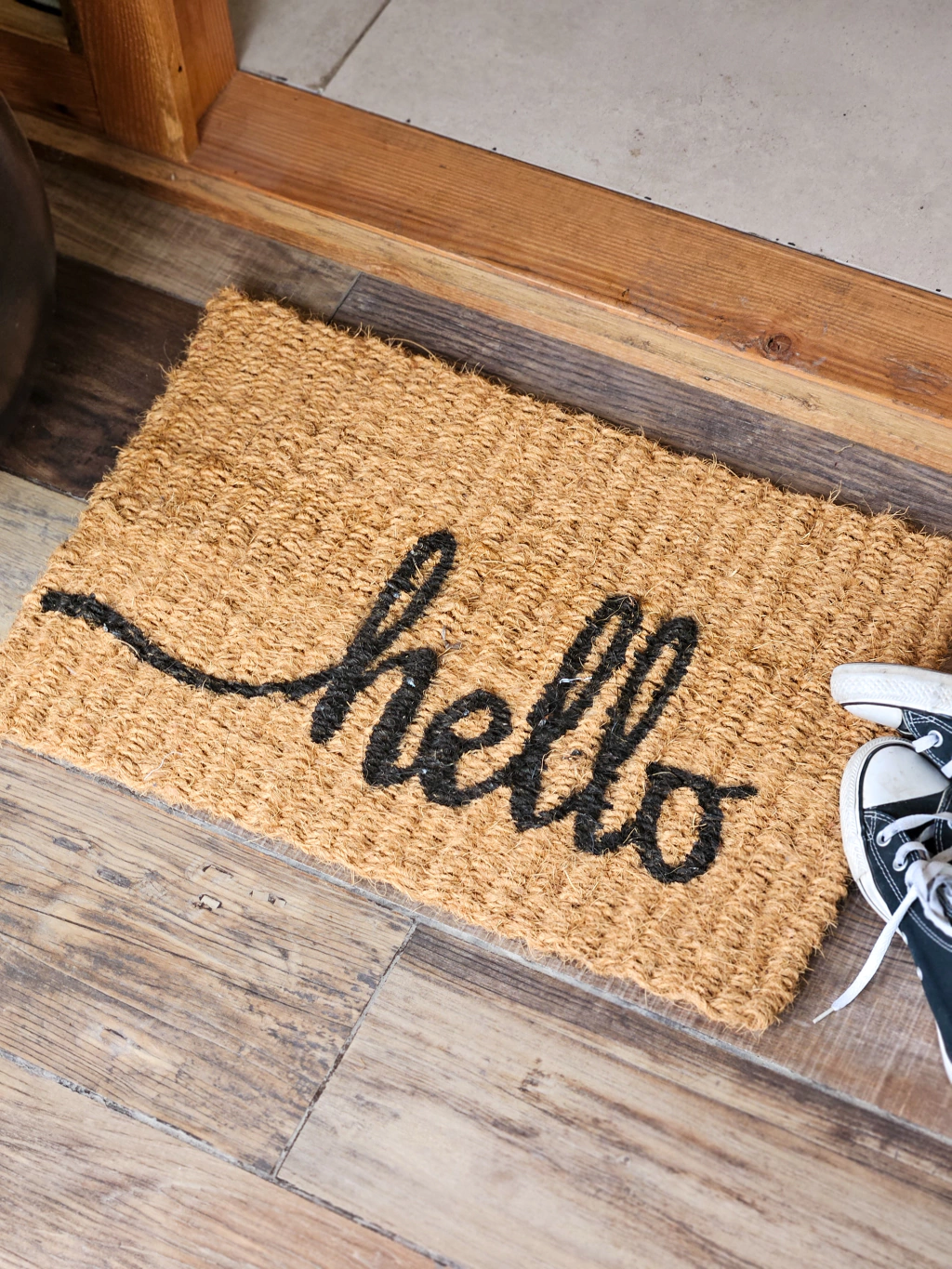 Alfombra de coco hello 40x60