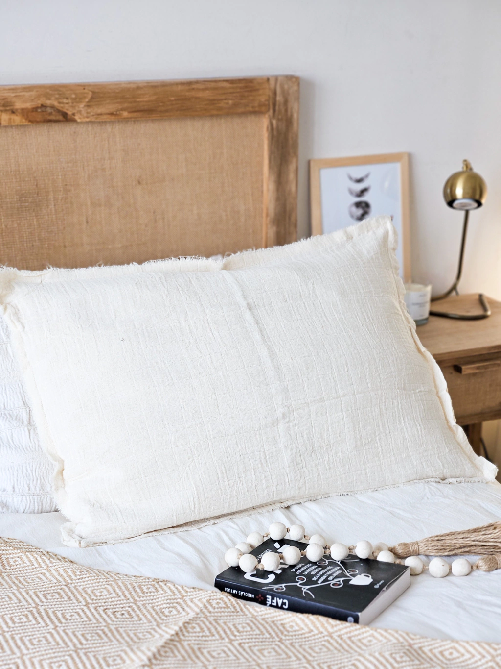 Funda de almohadon gasa 50x70- natural