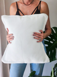Funda de almohadon waffle 50x50 - off white, foto 1 de 2