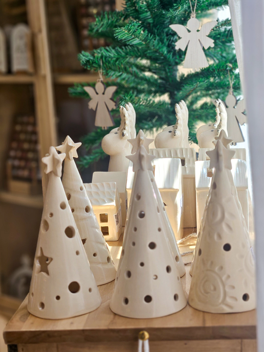 Arbolito de navidad de ceramica