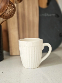 Mug bombe jaspeado beige