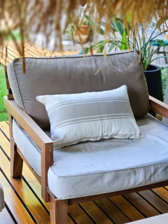 Funda de almohadon bermeo tussor crudo-beige 60x40, foto 2 de 3