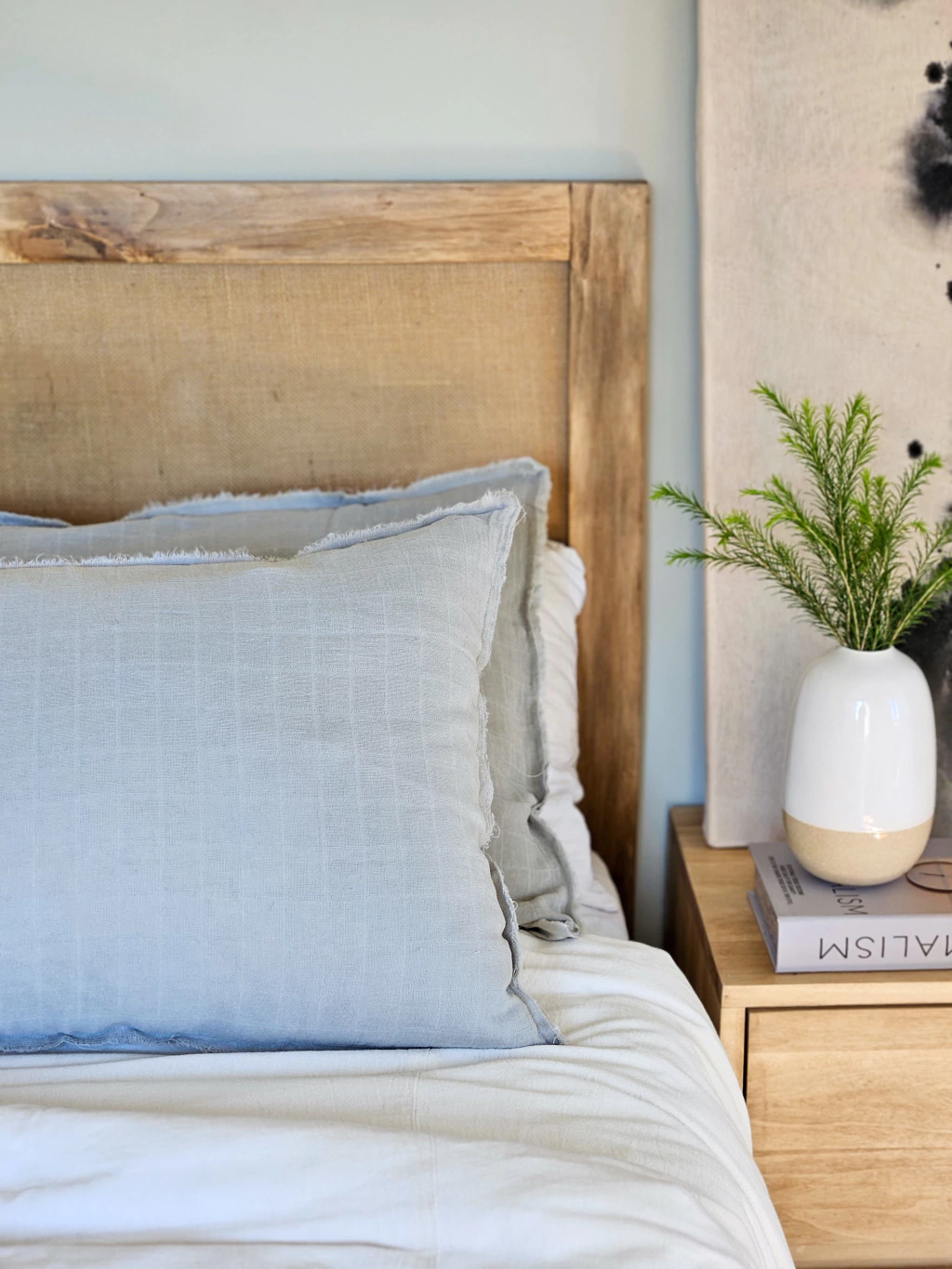 Funda de almohadon gasa 50x70- gris perla
