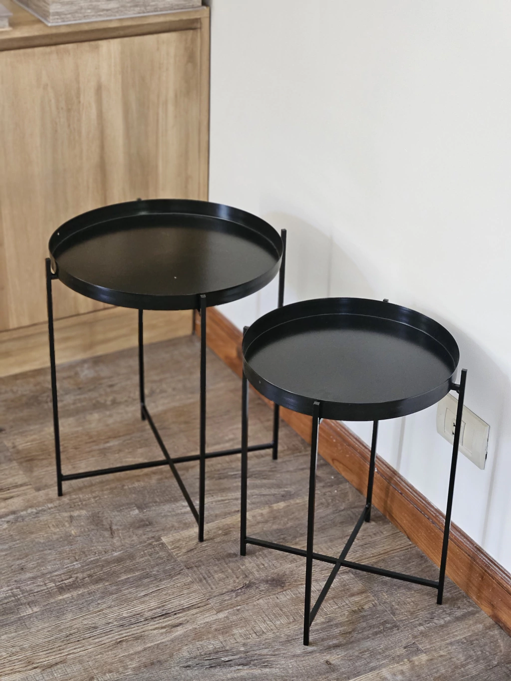 Mesa ratona chapa negro 33 cm