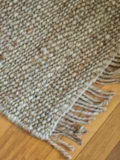 Alfombra yute con flecos 50X80 CM, foto 2 de 2