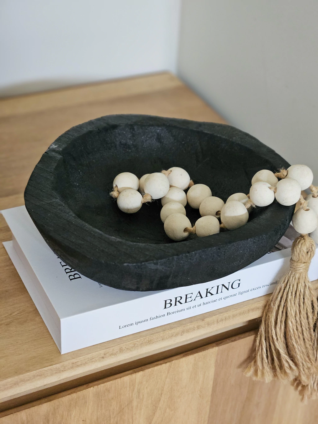 Bowl bajo deco bois negro