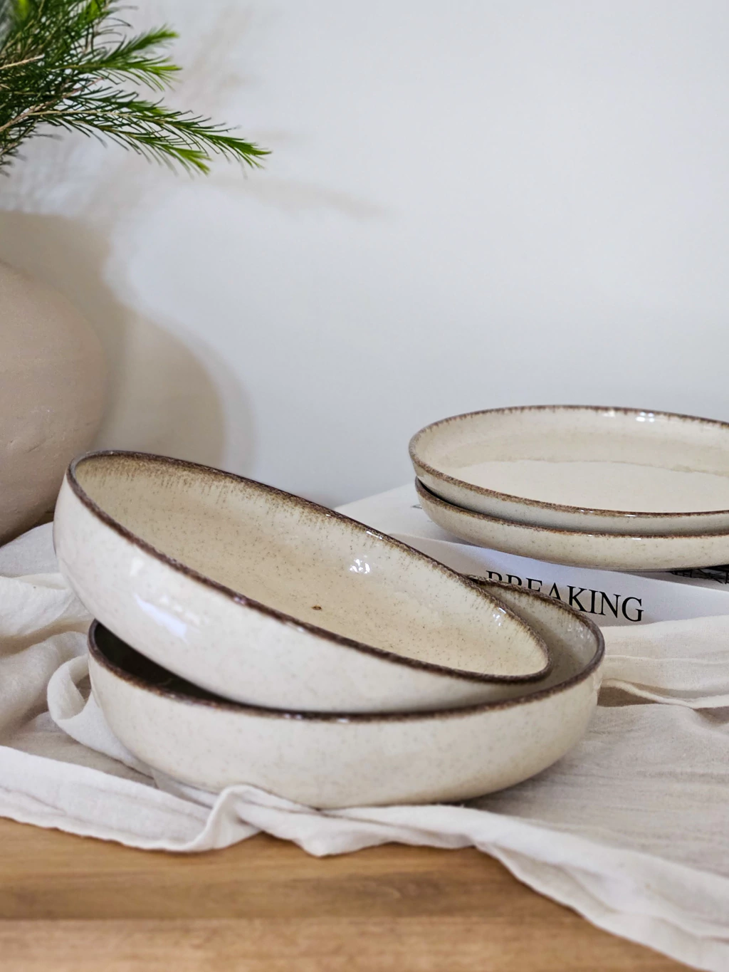 Set x6 bowl 20 cm ivory