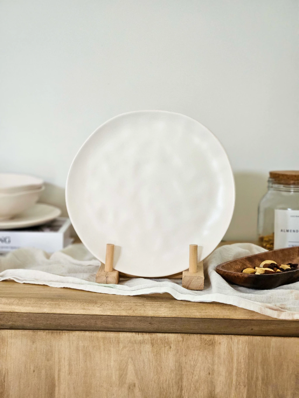 Set x6 plato playo 26 cm organic crema