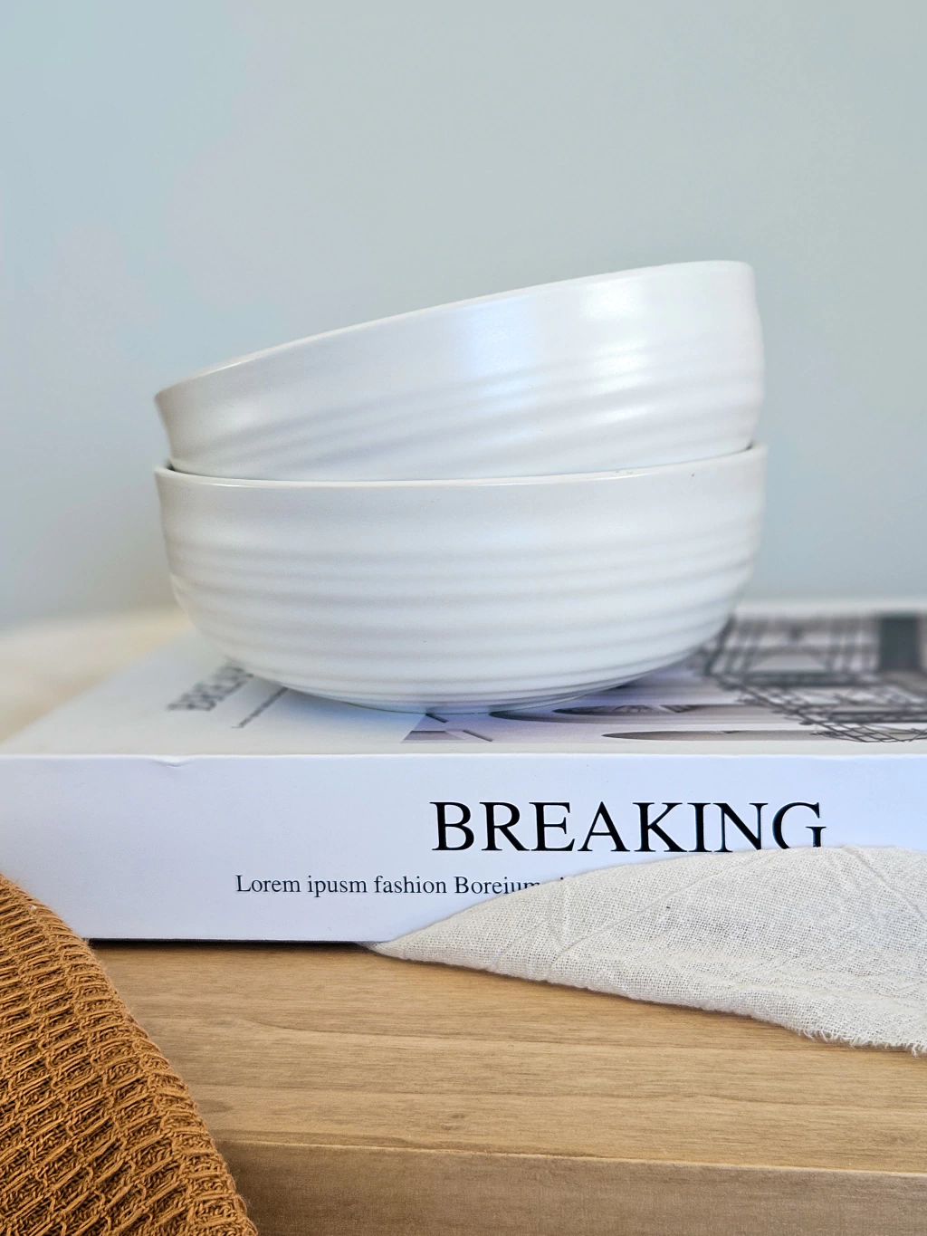 Set x6 bowl fushion white