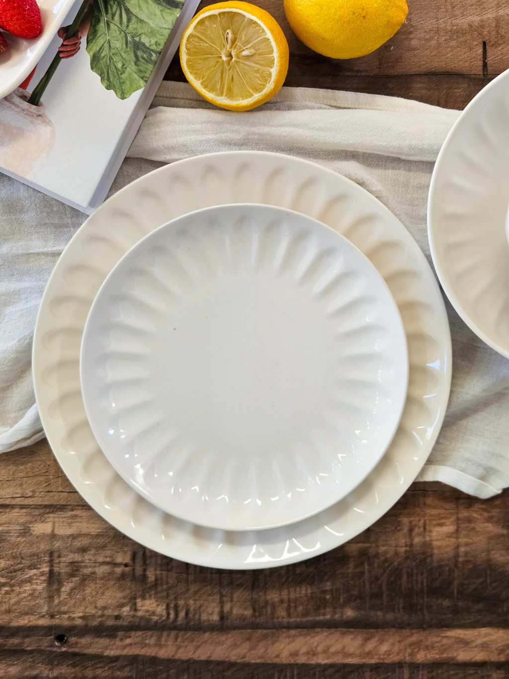 Plato de postre efeso cream 21 cm