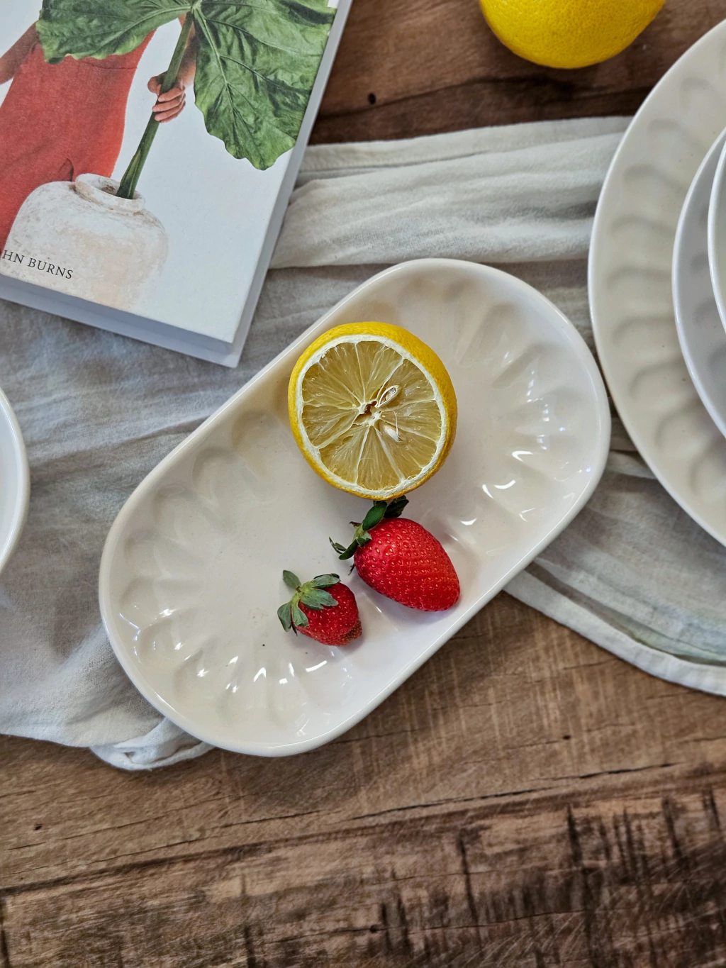 Bandeja efeso cream 23x13 cm