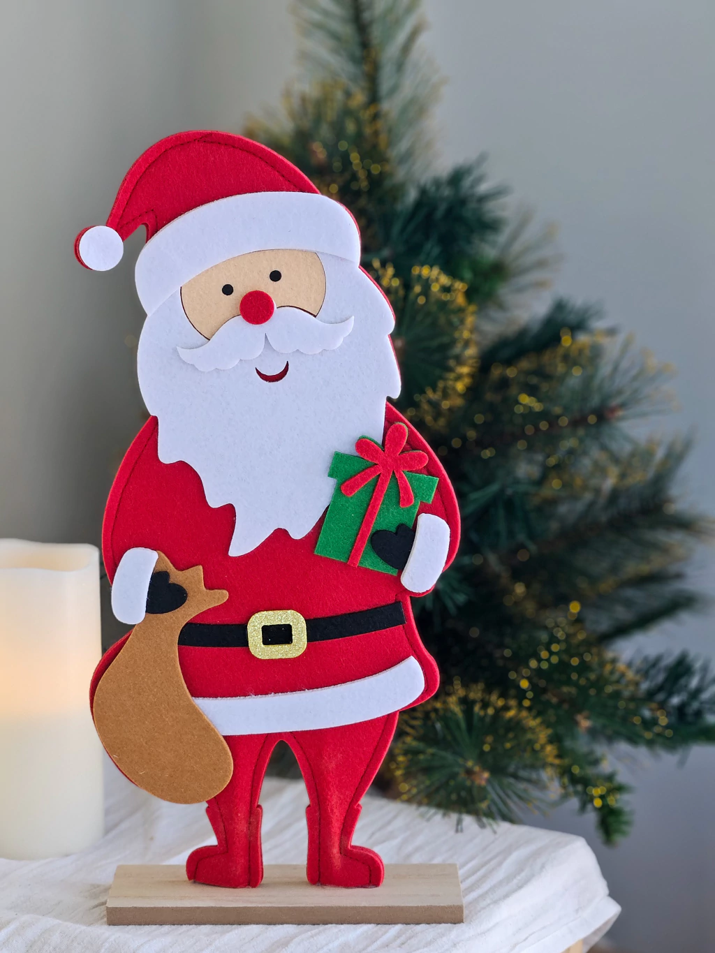 Adorno Papa Noel Con Bolsa