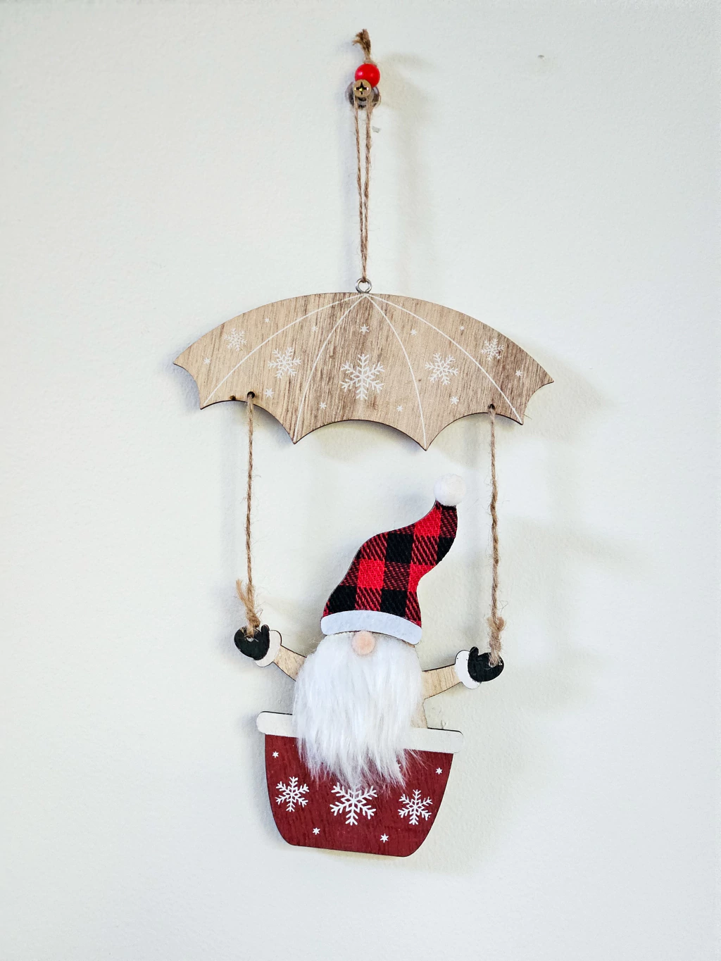 Adorno Papa Noel Paracaidas