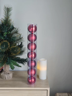Tubo x10 Bolas Rojas 6 cm, foto 2 de 2