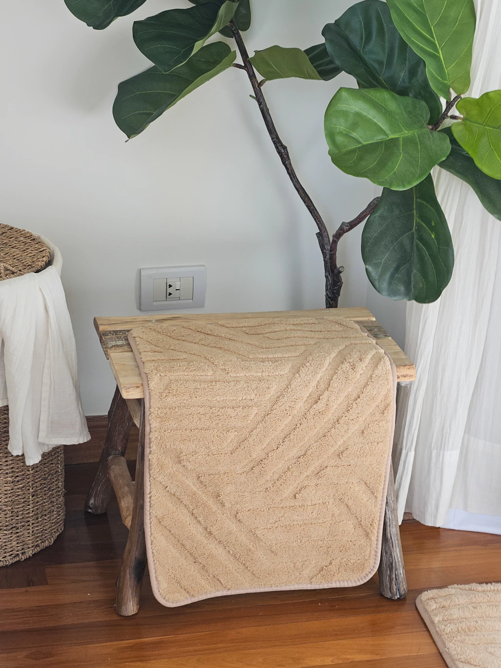 Alfombra De Baño Simetric Beige